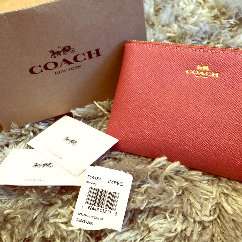 Coach Leather Wristlet